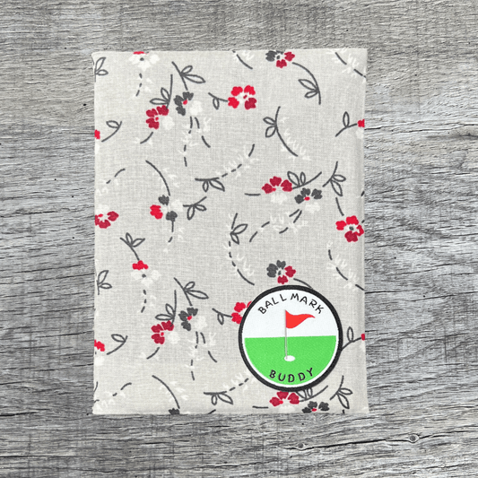 Gray Floral Ball Mark Buddy