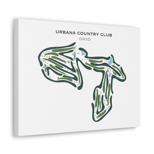Urbana Country Club, Ohio - Printed Golf Courses