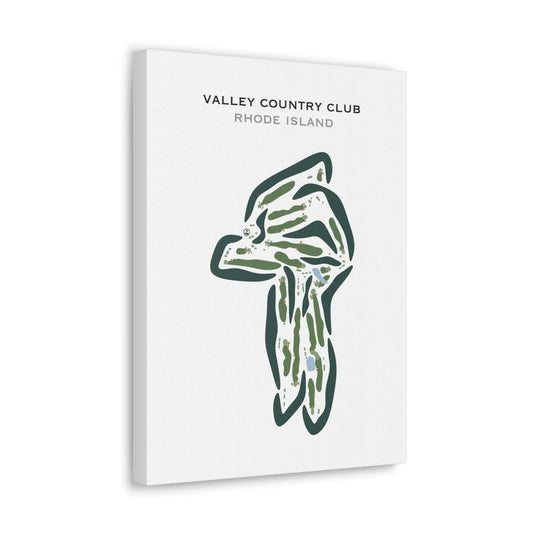 Valley Country Club, Rhode Island - Printed Golf Courses