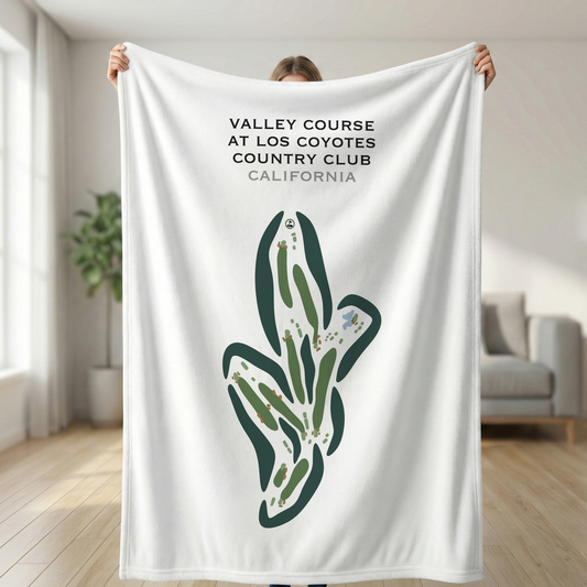 Valley Course at Los Coyotes Country Club, California - Printed Golf Courses