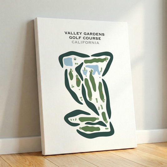 Valley Gardens Golf Course, California - Printed Golf Courses