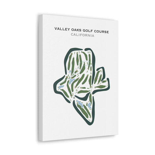 Valley Oaks Golf Course, California - Printed Golf Courses