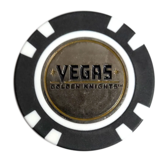 Officially Licensed Vegas Golden Knights Poker Chip Golf Ball Marker - GOLF LEAGUE