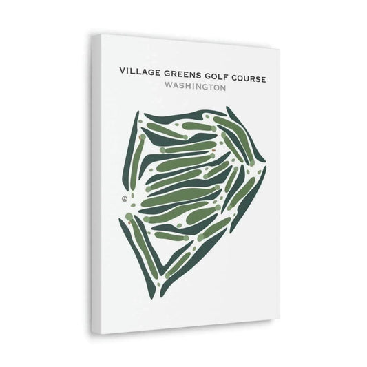 Village Greens Golf Course, Washington - Printed Golf Courses