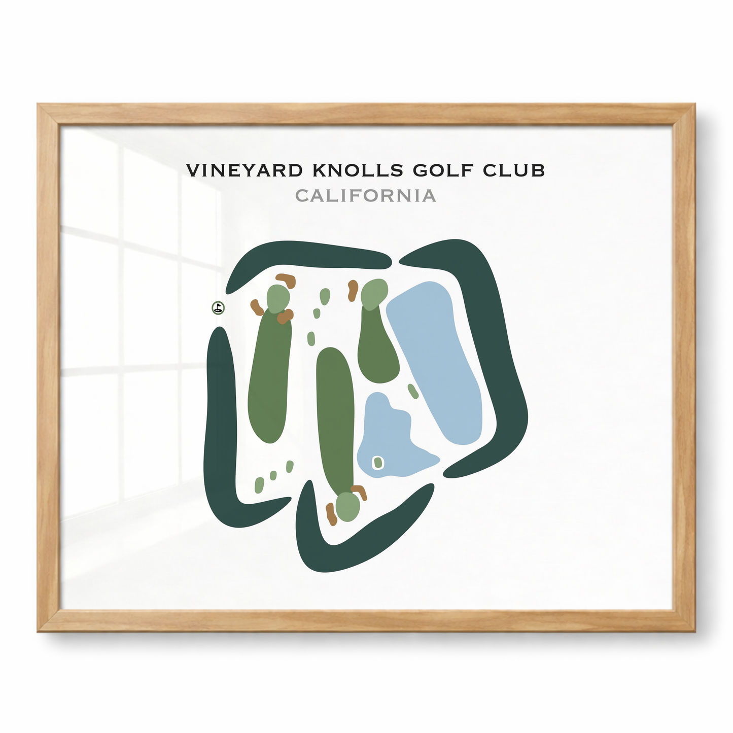 Vineyard Knolls Golf Club, California - Printed Golf Courses