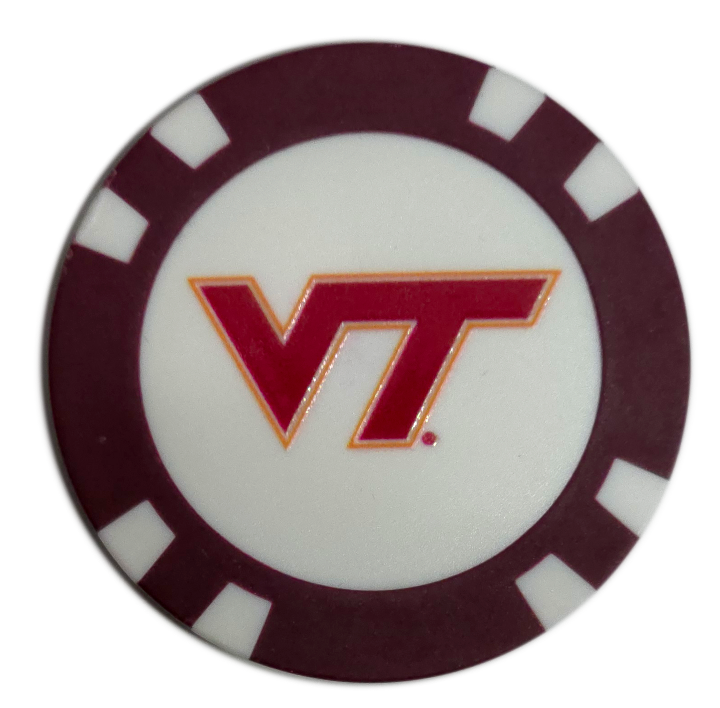 Officially Licensed Virginia Tech Hokies Poker Chip Ball Marker