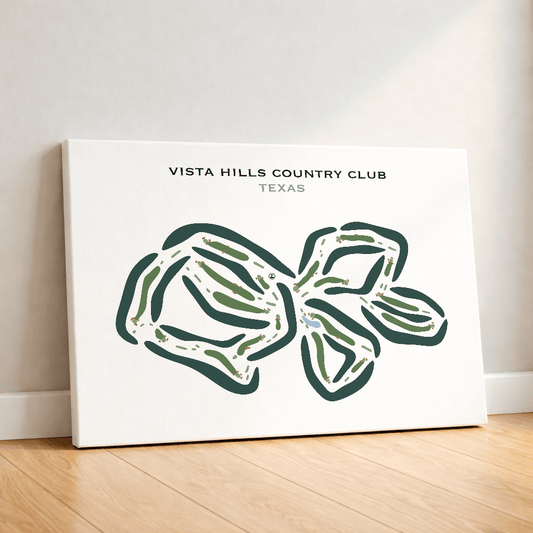 Vista Hills Country Club, Texas - Printed Golf Course
