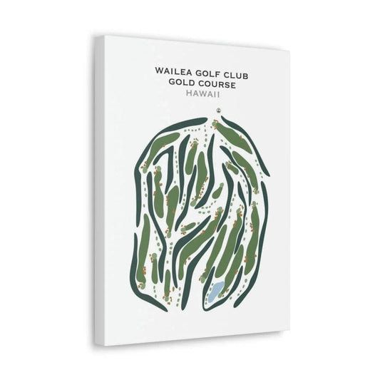 Wailea Golf Club Gold Course, Hawaii - Printed Golf Courses