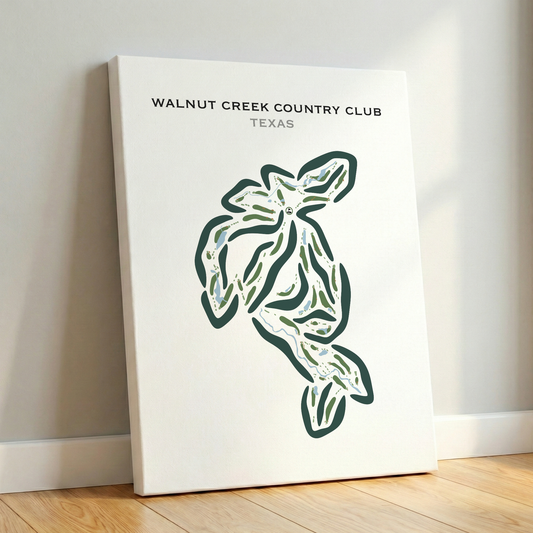 Walnut Creek Country Club, Texas - Printed Golf Courses