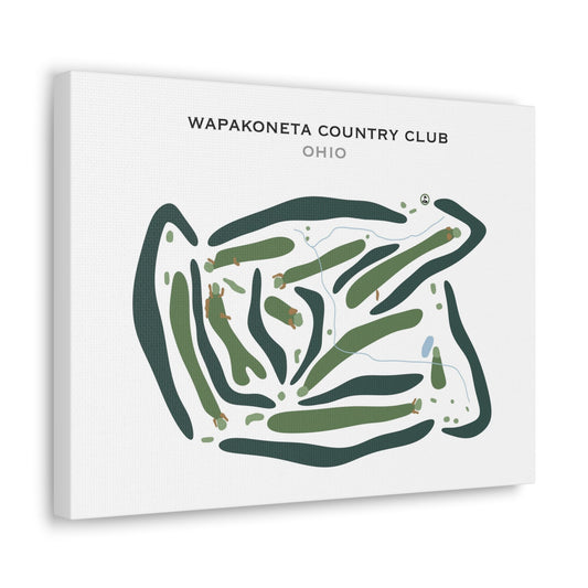 Wapakoneta Country Club, Ohio - Printed Golf Courses