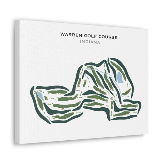 Warren Golf Course, Indiana - Printed Golf Courses