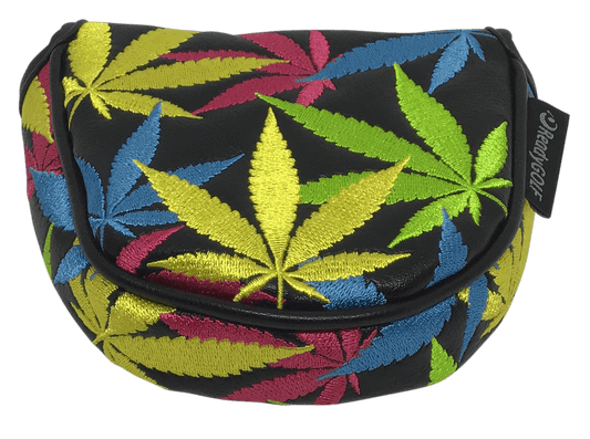 Weed All-Over Embroidered Putter Cover - Mallet by ReadyGOLF