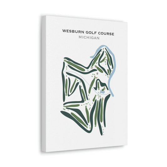 Wesburn Golf Course, Michigan - Printed Golf Courses