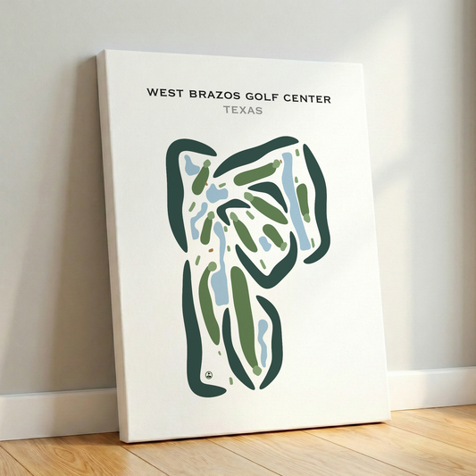 West Brazos Golf Center, Texas - Printed Golf Courses