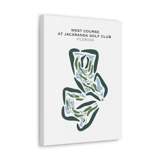 West Course at Jacaranda Golf Club, Florida - Printed Golf Courses