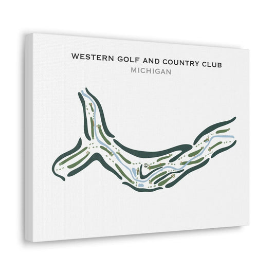 Western Golf & Country Club, Michigan - Printed Golf Courses
