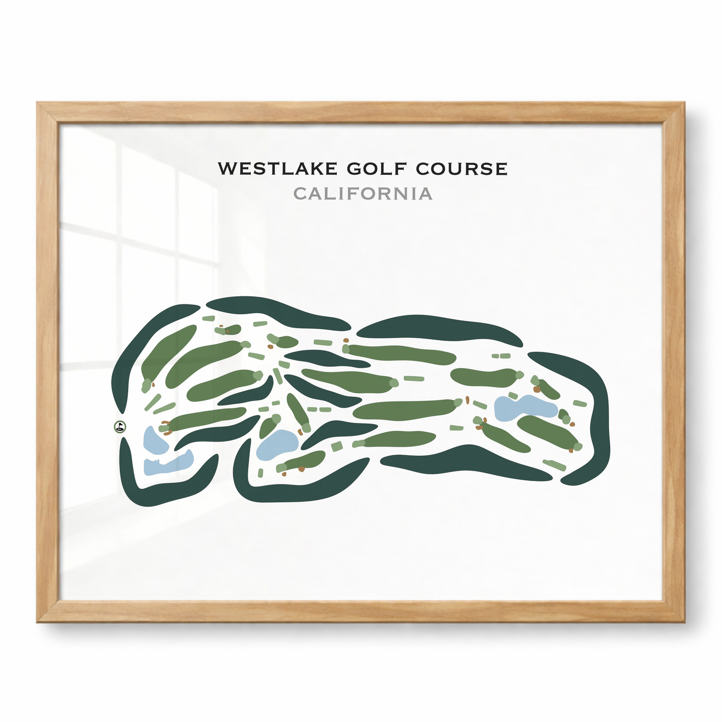 Westlake Golf Course, California - Printed Golf Courses