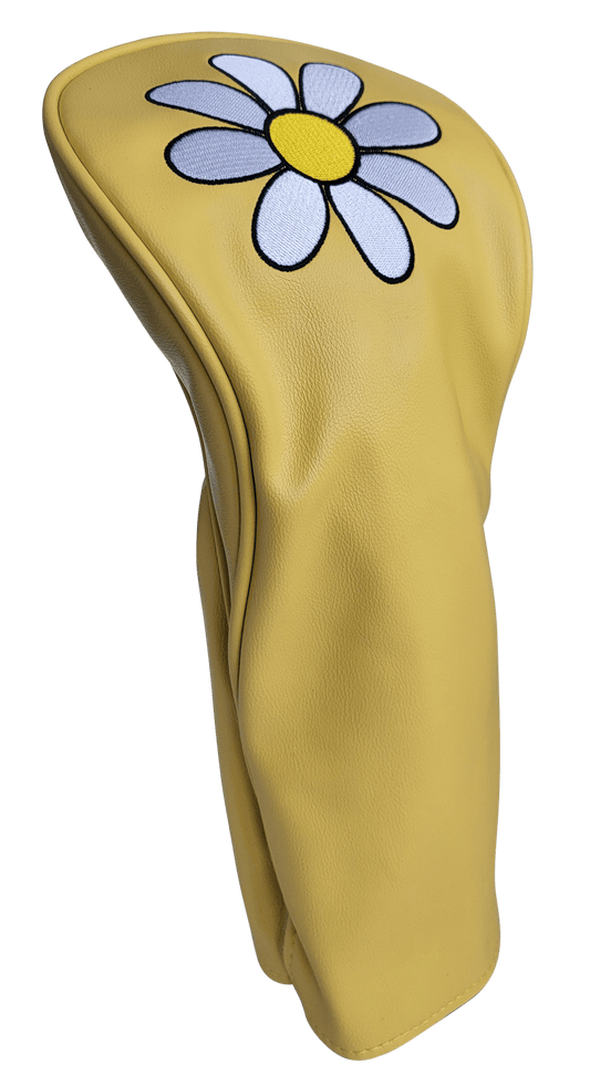 White Daisy Driver Headcover by ReadyGolf (Yellow)
