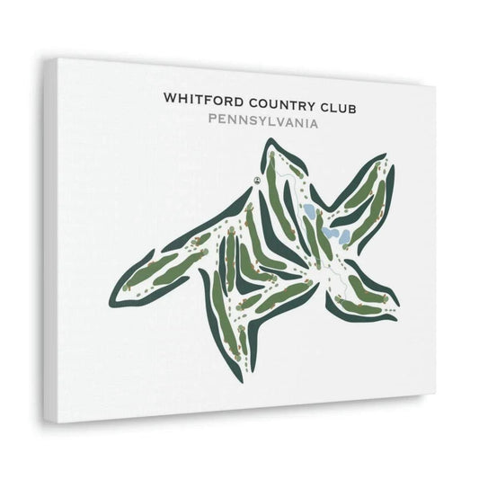Whitford Country Club, Pennsylvania - Printed Golf Courses