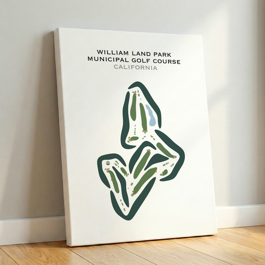 William Land Park Municipal Golf Course, California - Printed Golf Courses