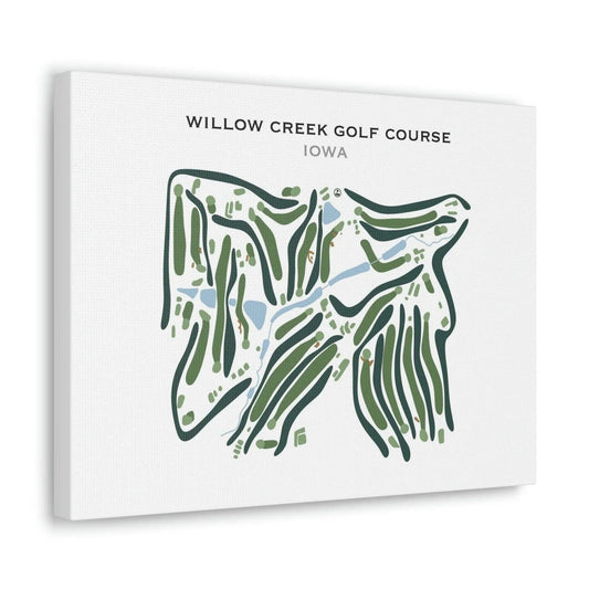 Willow Creek Golf Course, Iowa - Printed Golf Course
