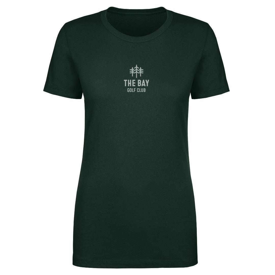 The Bay Golf Club Wordmark Trees Small WHT