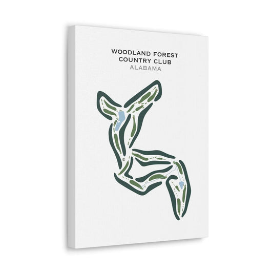 Woodland Forrest Country Club, Alabama - Printed Golf Courses