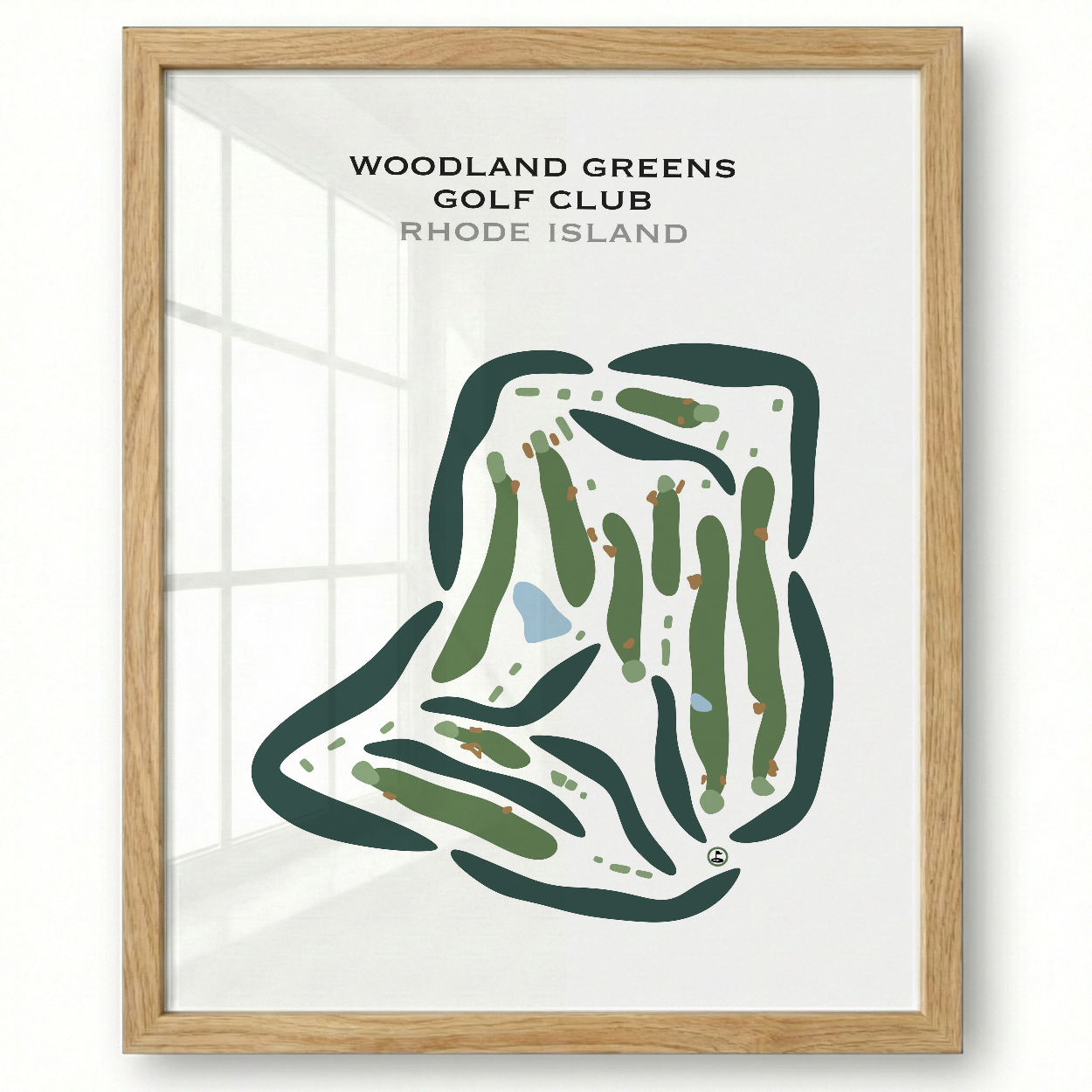 Woodland Greens Golf Club, Rhode Island - Printed Golf Courses