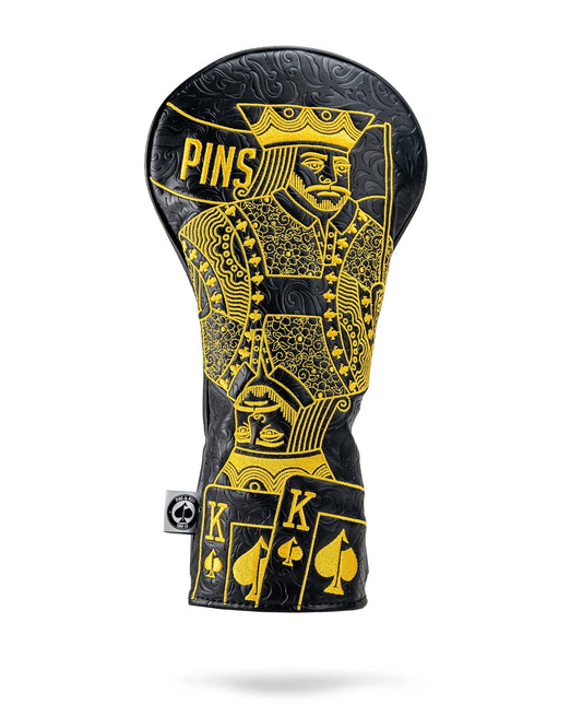 Black/Gold King of Spades - Driver Cover