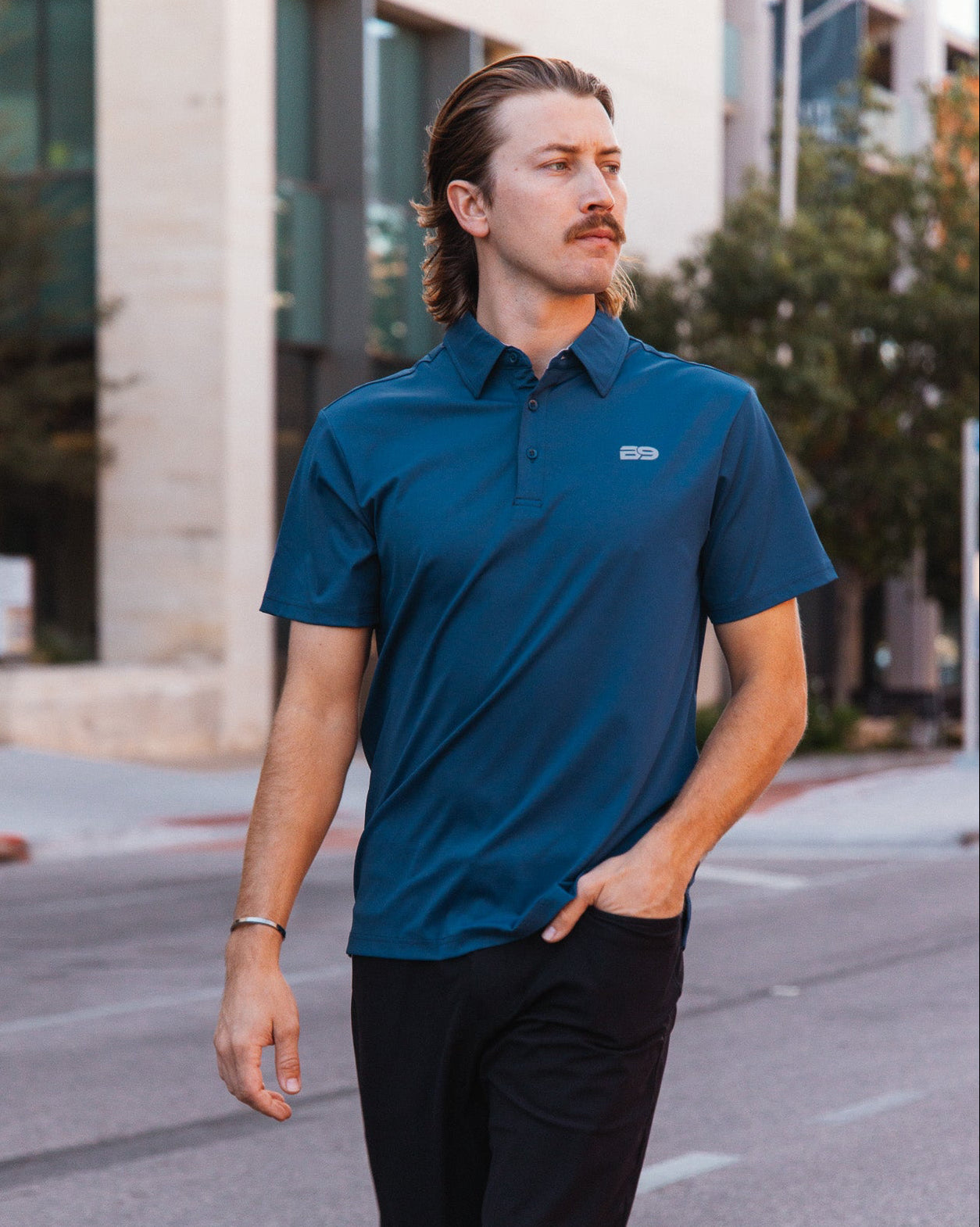 Blue Steel Performance Polo