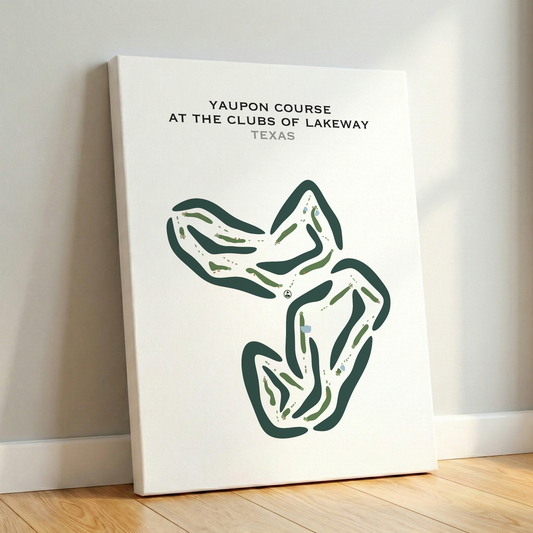 Yaupon Course at The Clubs of Lakeway, Texas - Printed Golf Courses
