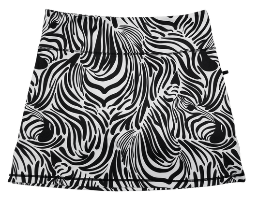 Zebra in the Print Ladies Active SKORT by ReadyGOLF