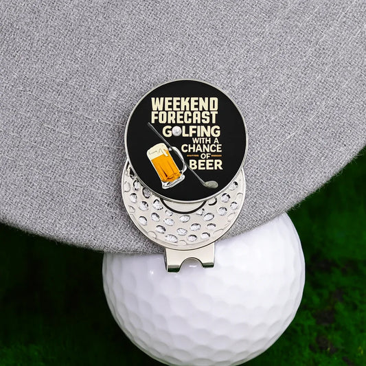 Weekend Forecast Golf Ball Marker Clip - GOLF LEAGUE