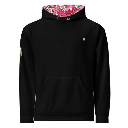 Pink Dogwood Golf Hoodie - Limited Edition Black