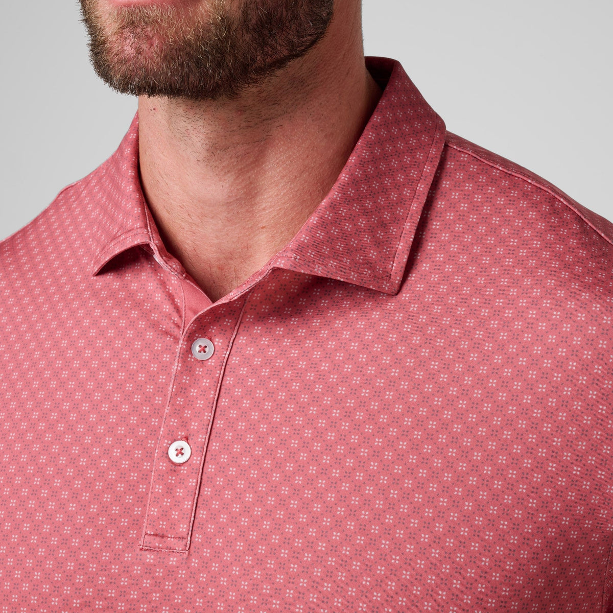 Athletic Tech Printed Polo