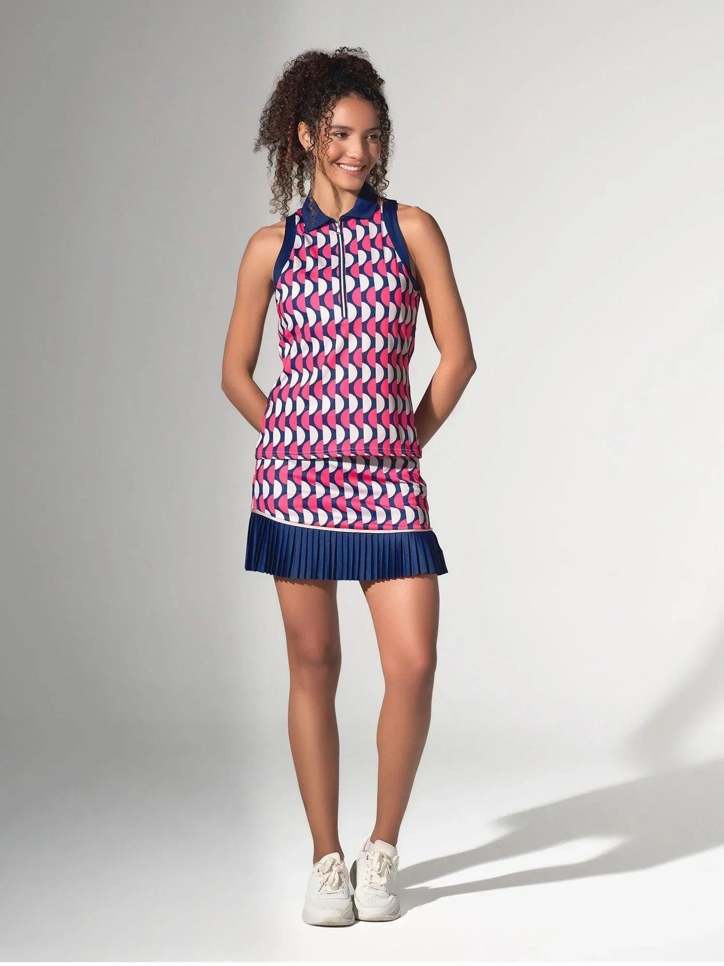 ava-sleeveless-womens-golf-tennis-polo-top-geo-printinkinphorm-nyctops-285703 - GOLF LEAGUE