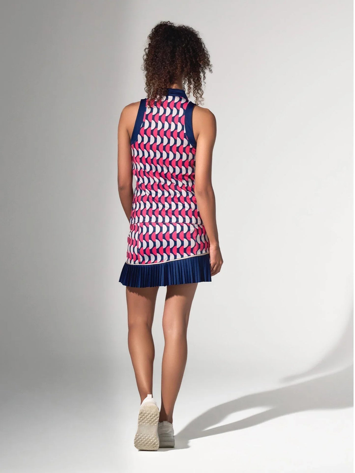 Ava Women's Golf Skort with Pockets - 15" Slim Fit - Geo Print/Ink - GOLF LEAGUE