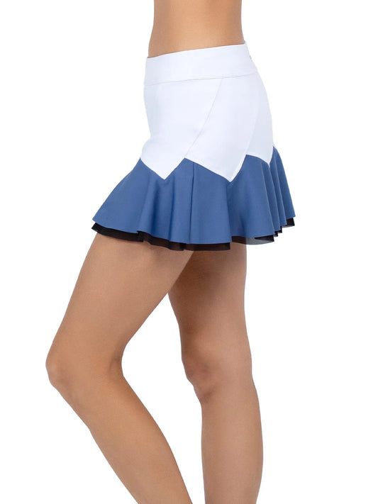 Baseline Butterfly Skirt - White/Palladian Combo - GOLF LEAGUE