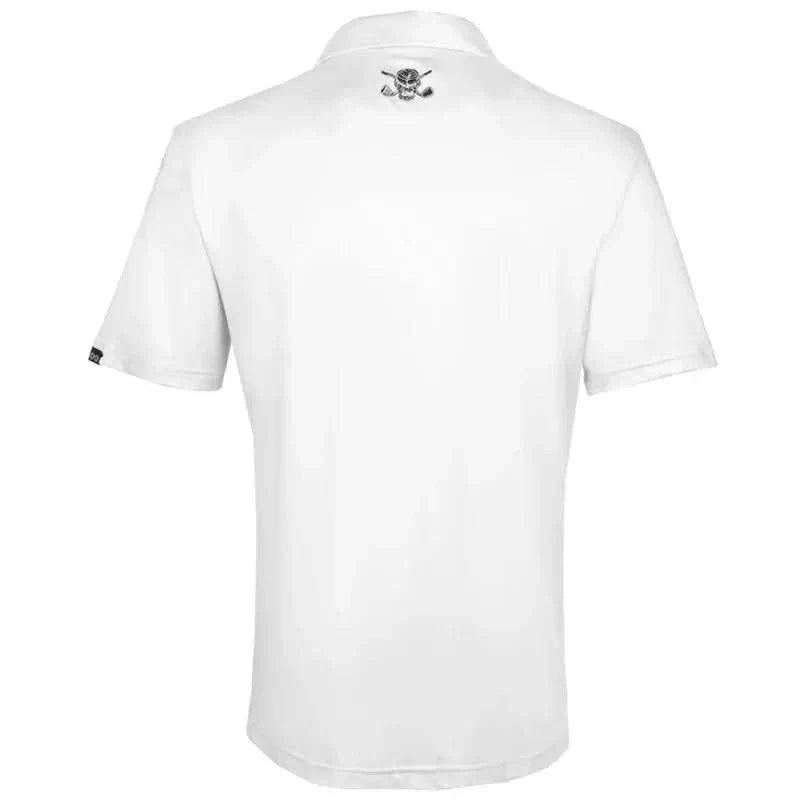 Men's Mr. Bones Golf Polo Shirt – White