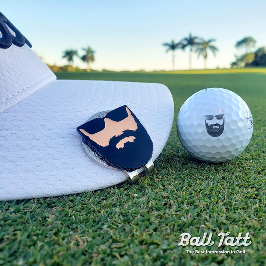 Beard Man Hat Clip Set