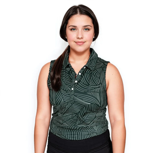 Bermuda Leaf Women's Polo (Sleeveless) - GOLF LEAGUE