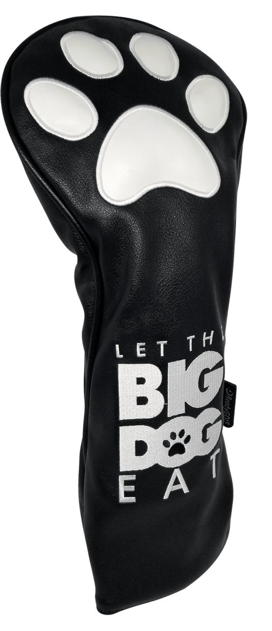 Let The Big Dog Eat Embroidered Driver Headcover - Black