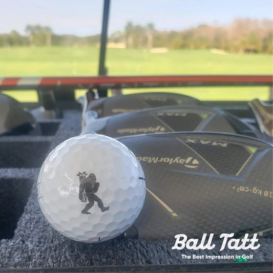bigfoot-golfing-ball-tatt-ball-stamp-golf-course - GOLF LEAGUE
