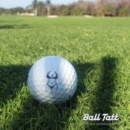 bikini-giril-ball-tatt-stamp-golf-course - GOLF LEAGUE