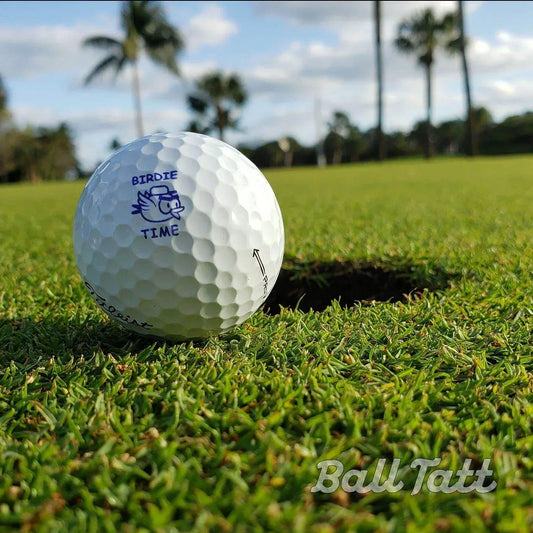birdie-time-ball-tatt-next-to-hole - GOLF LEAGUE