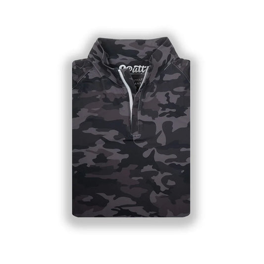 Black Camo Men's Q-Zip - GOLF LEAGUE