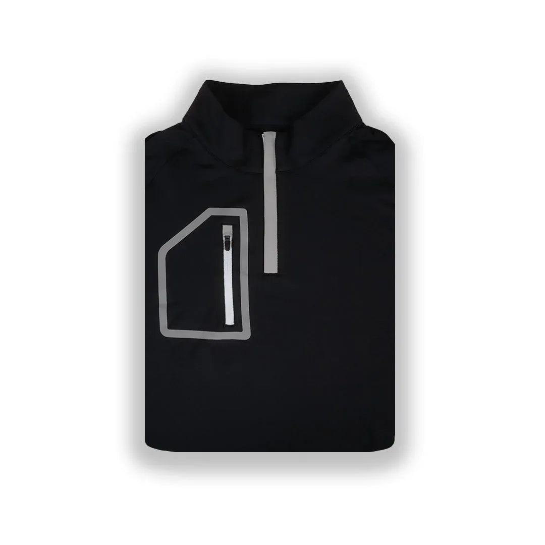 Black Men's Q-Zip - GOLF LEAGUE