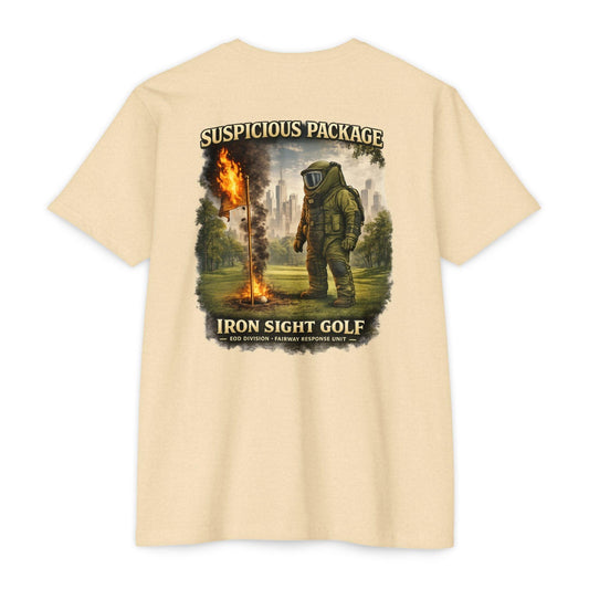 Bomb Squad “Suspicious Package” Golf T-Shirt