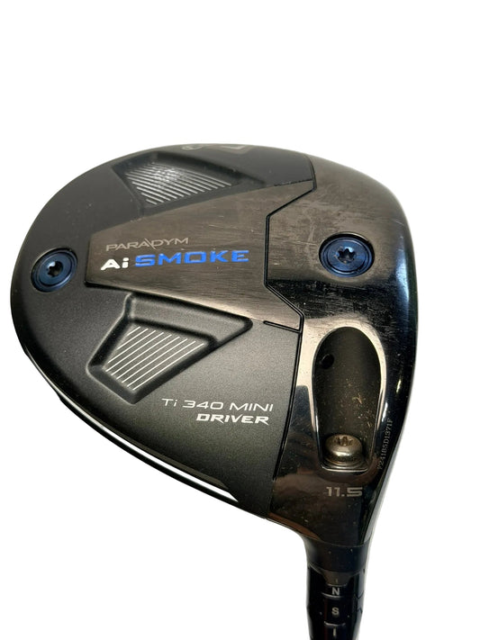 Callaway Paradym Ai Smoke Ti 340 Mini Driver 11.5° RH HZRDUS RDX Black 60G 6.5 Used