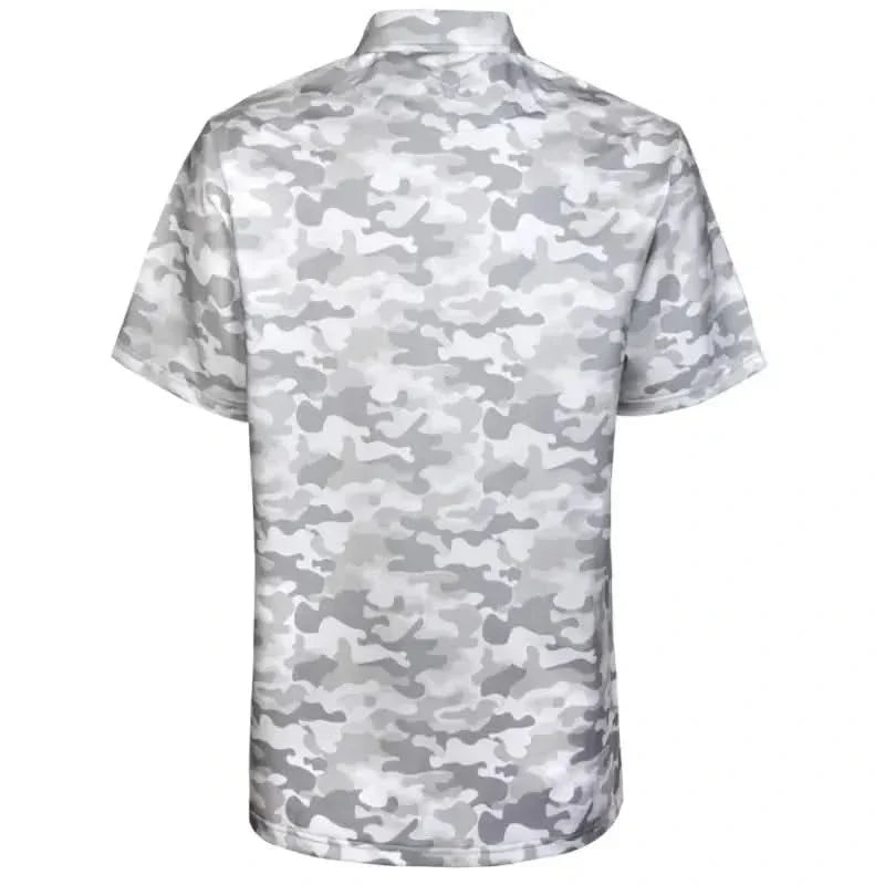 Camo Cool-Stretch Golf Shirt (White)